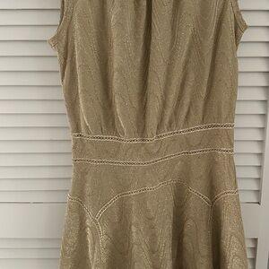 Missoni Tan Sleeveless A-line Mini Dress